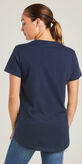 Rebar Cotton Strong V-Neck T-Shirt Back